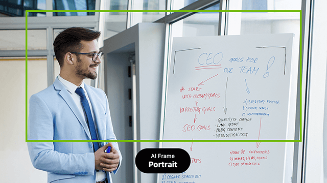 AI Frame Portrait Activated